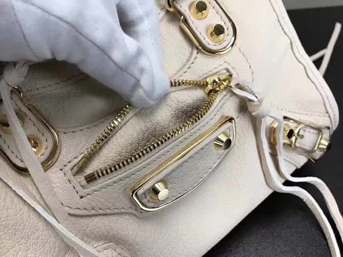 BALENCIAG巴黎世家 經典機車 原版山羊皮 包邊五金款 手提肩背斜挎包  BL1433